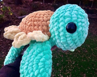 Jumbo Sonnenblumen-Schildkröte Häkelanleitung