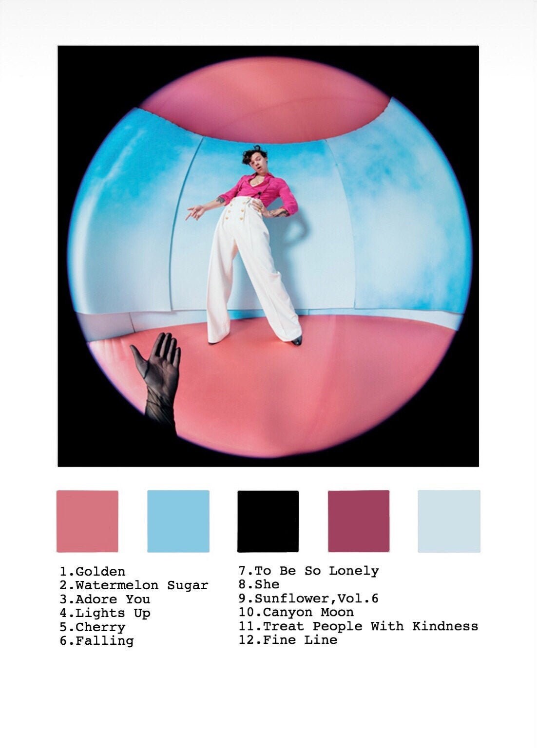Harry Styles Fine Line printable tracklist | Etsy