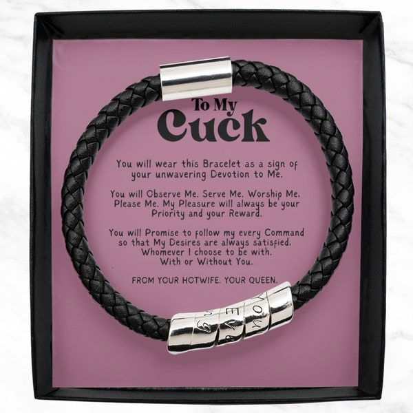 Faux Leather Cuckold Bracelet - Etsy