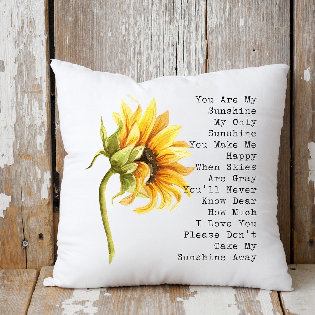 Little Birdie Arts You Are My Sunshine Pillow