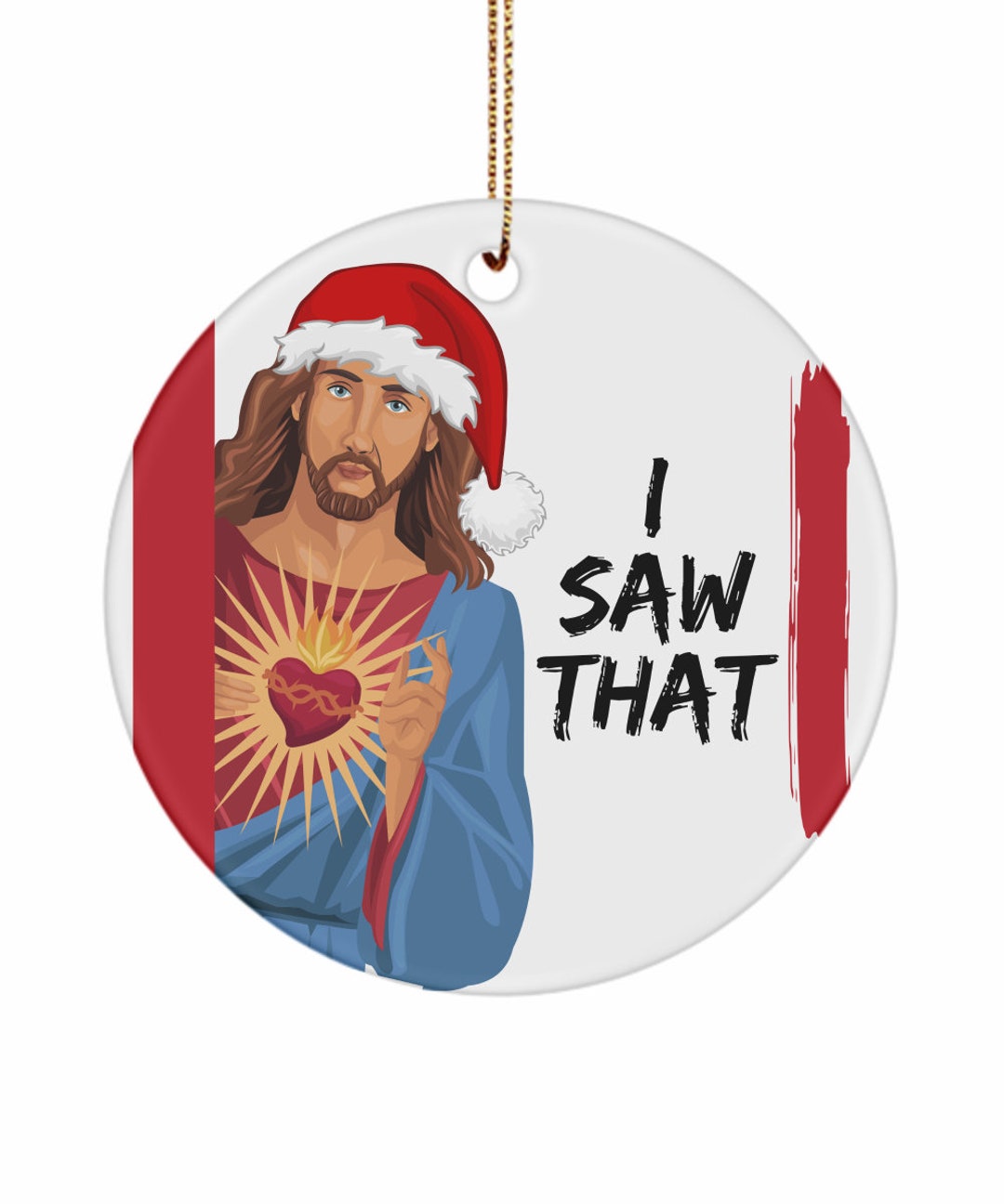 I Saw That Jesus Meme Funny PVC Morale Patch -  Denmark