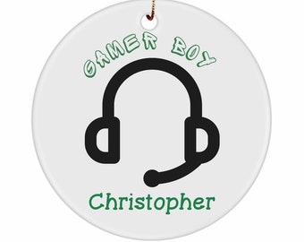Custom Video Game Ornament Gifts For Him Men, Preteens Teen Boy Teenager, Gaming Gifts, Personalized Ornament For Christmas, Birthday
