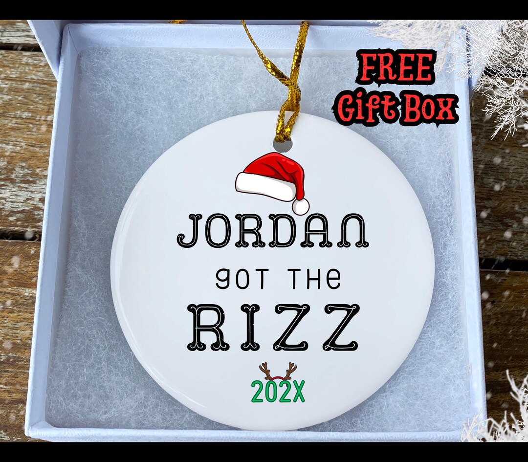 Ornament Rizz Personalized Rizz Season Christmas Ornament: Funny Meme Gift - Etsy