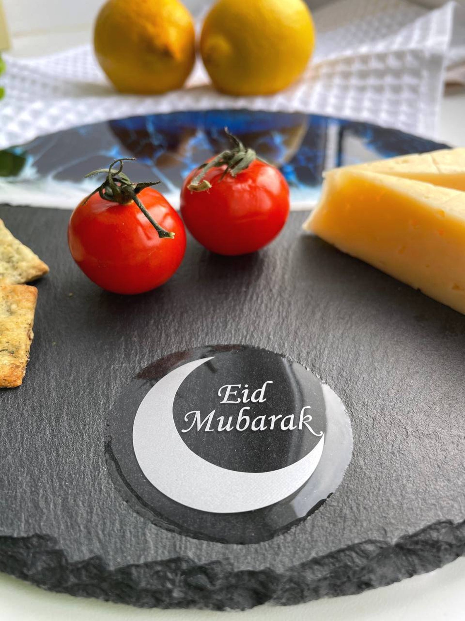 Ramadan decoration serving plate Round serving board Etsy