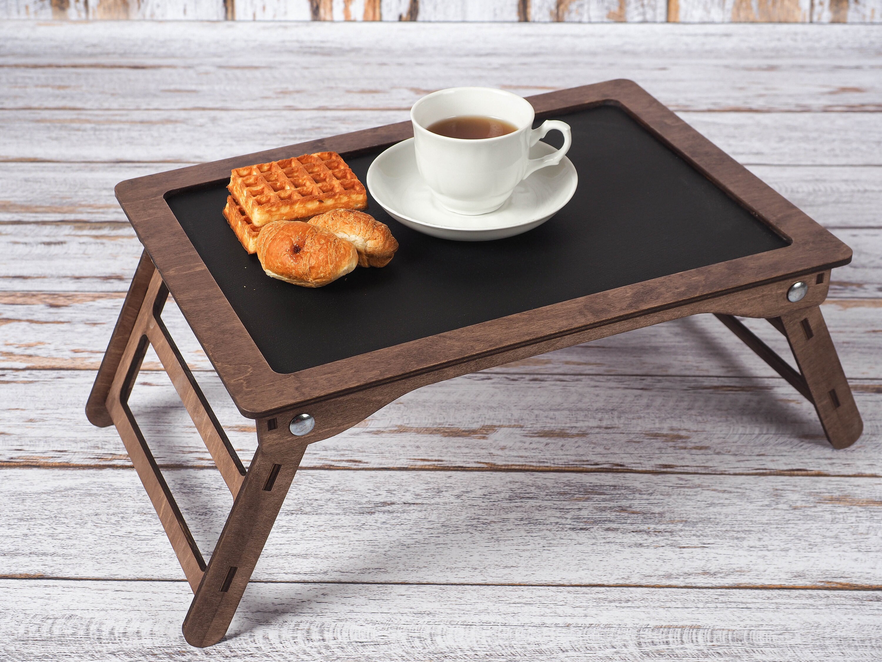 Folding bed table Portable bed table Handmade furniture Etsy