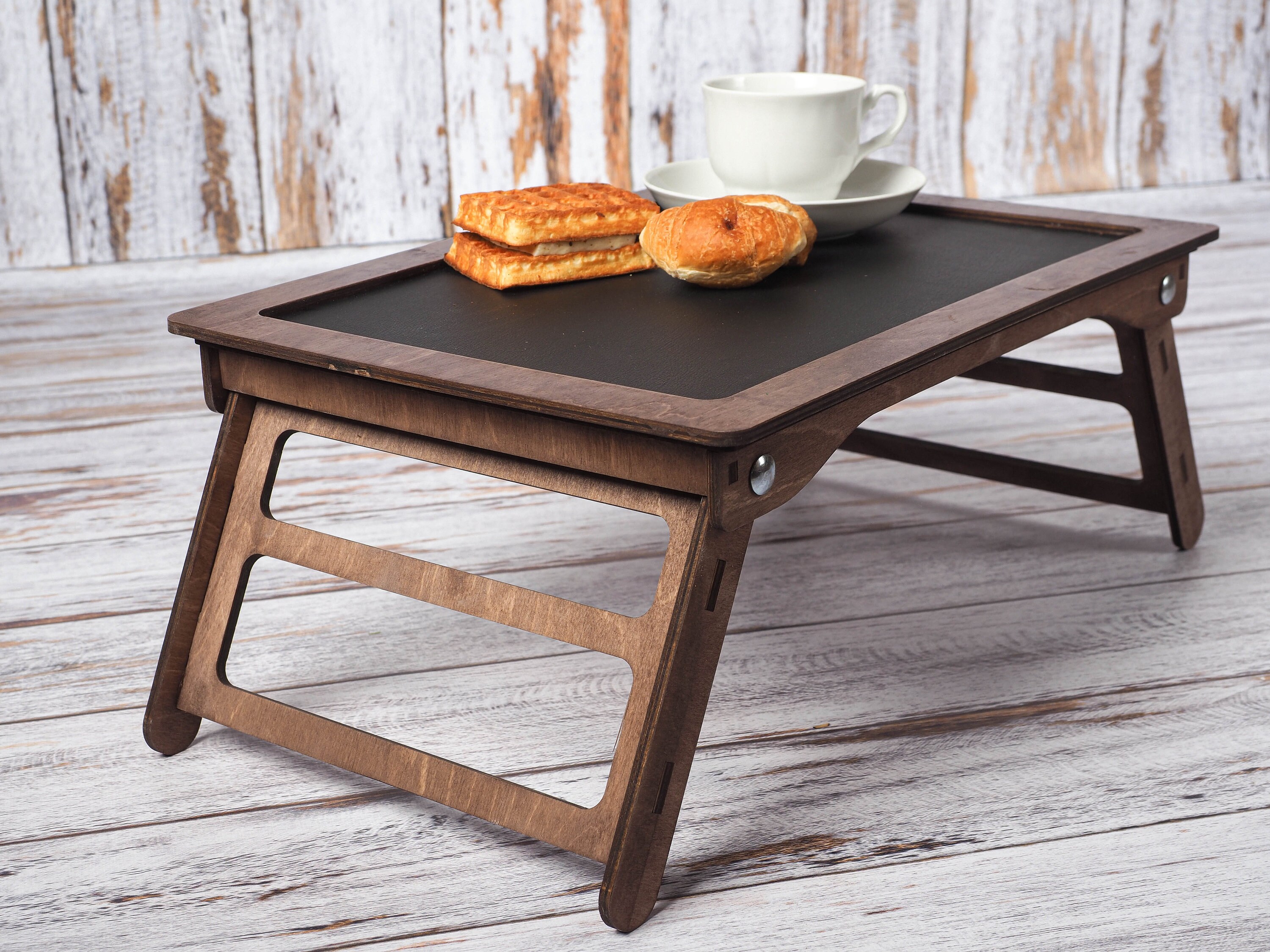 Folding bed table Portable bed table Handmade furniture Etsy