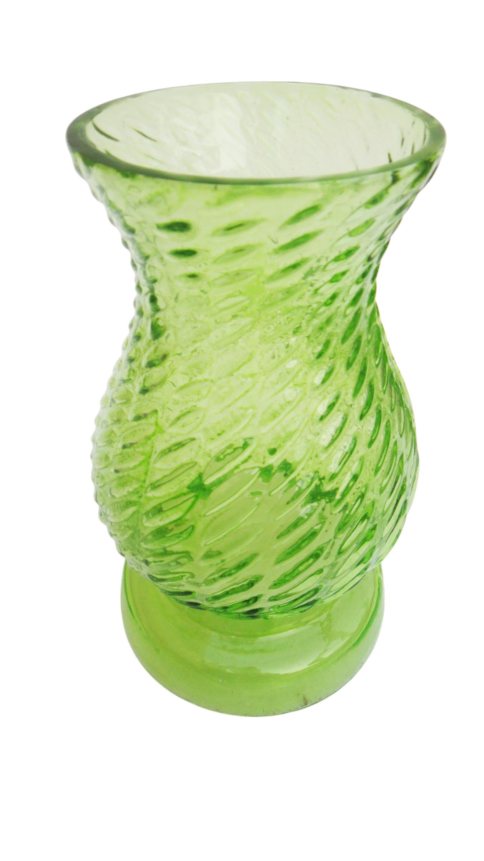 Green Glass Hurricane Candle Holder Hurricane for Living Etsy