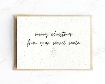 Secret Santa Card - Etsy UK Secret Santa Card - Etsy UK