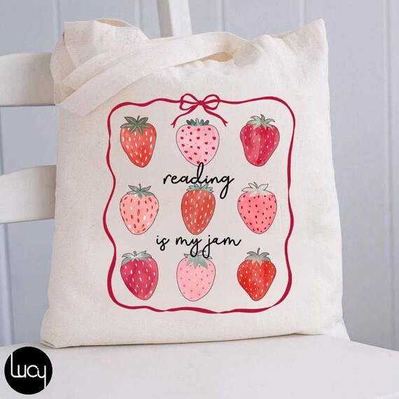 Canvas Book Tote Bag For Women – Just A Girl Who Loves Books & Cats, Large Shoulder Bag For Work, Travel, Grocery - View #10