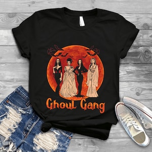 Ghoul Gang Sunset Halloween Squad Goals T-Shirt, Halloween Shirt, Horror Queen Shirt, Horror Characters Shirt