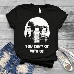 You Can’t Sit With Us Vintage Halloween T-Shirt, Wednesday Addams Shirt, Halloween Shirt, Gift Tee For You And Your Friends