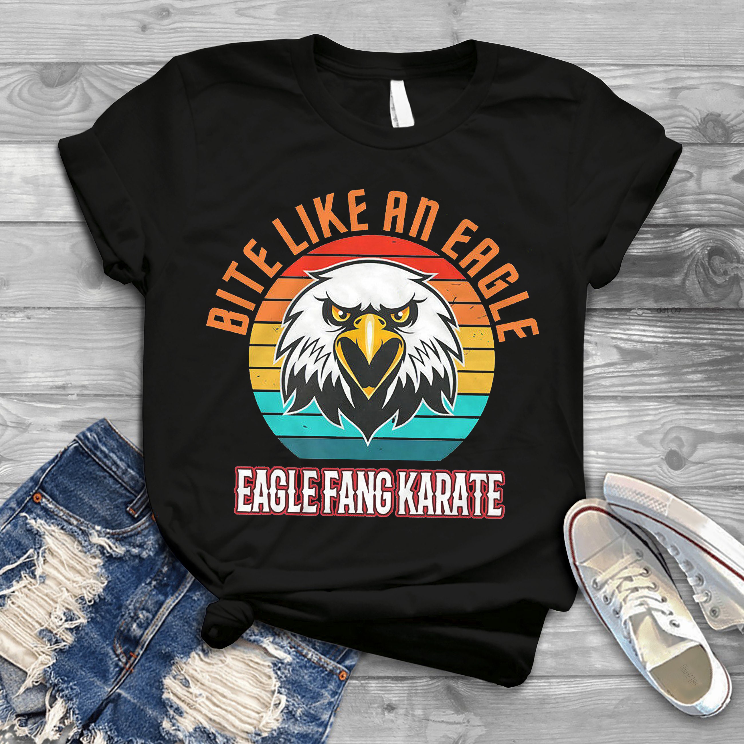 Eagle Fang Karate Shirt Cobra Kai 80s Martial Film Movie Etsy