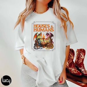 Houses and Humans Shirt, Dungeon Master Sweatshirt, Gaming Lover Tee, Dnd Merch, Vintage Dnd Shirt, Rpg Game Master Shirt, Roleplay Tee