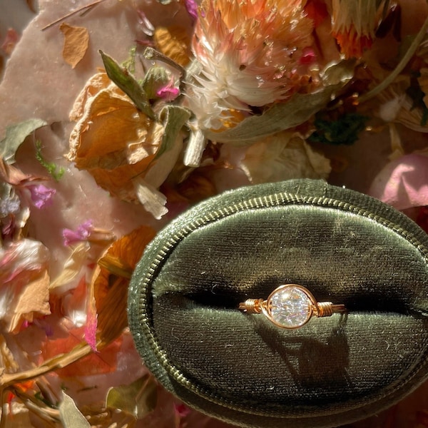 Gemstone Princess Inspired Ring | Crackle Quartz Stone Ring | Amulet | Sizes 4US - 15US| Counteract negative energies