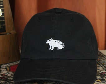 Capibara Handgemaakte Sixpanel-dadcap in Zwart - Etsy