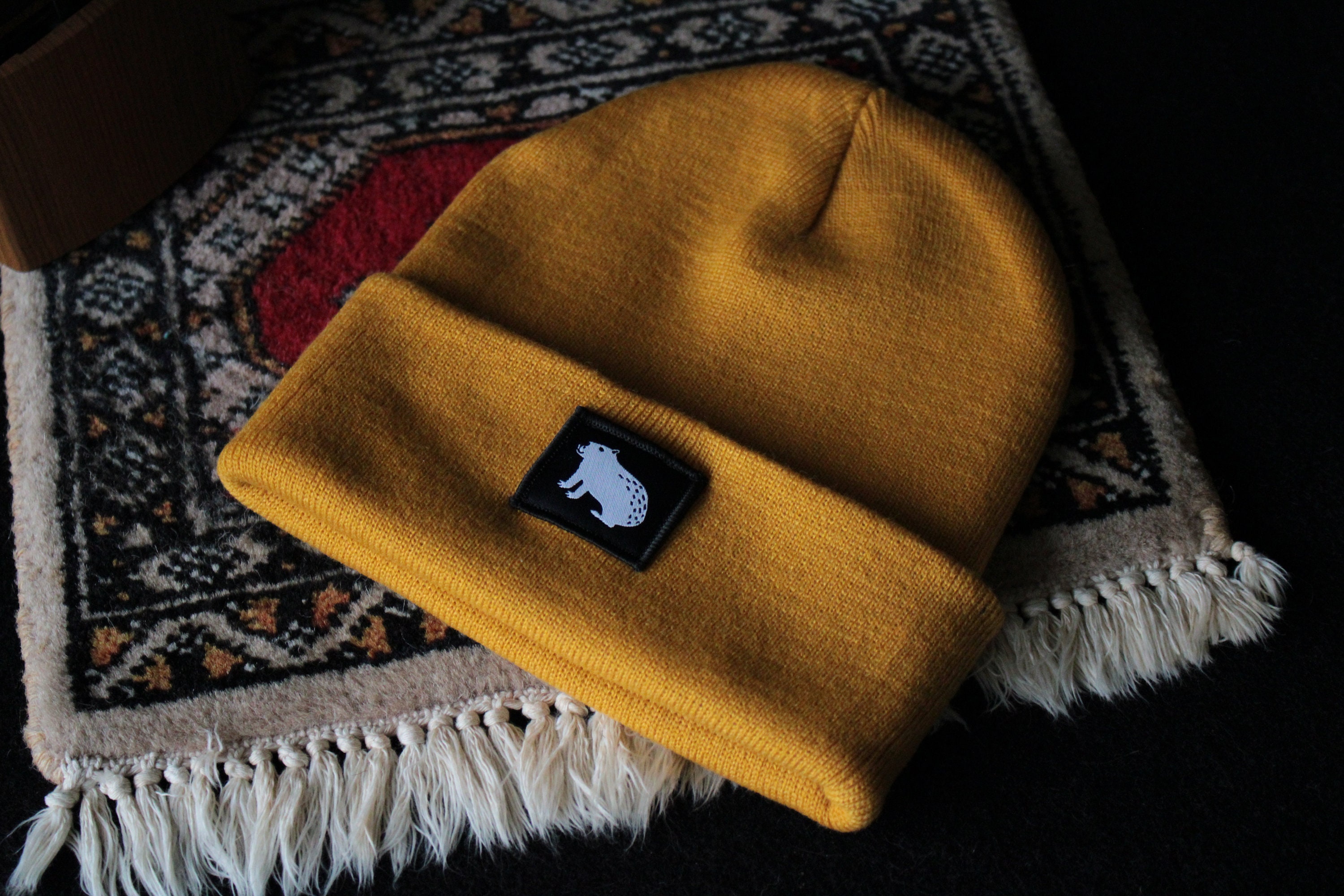 Capibara Beanie Mustard Yellow