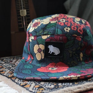 Handgemaakte Fivepanel Special Series Floral Donkerder Blauw