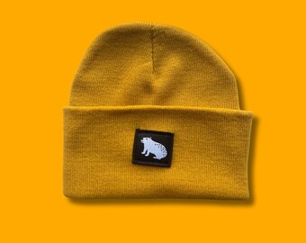 Capibara Beanie Mustard Yellow