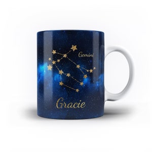 Personalised Zodiac Astrology Star Sign 11oz Ceramic Mug