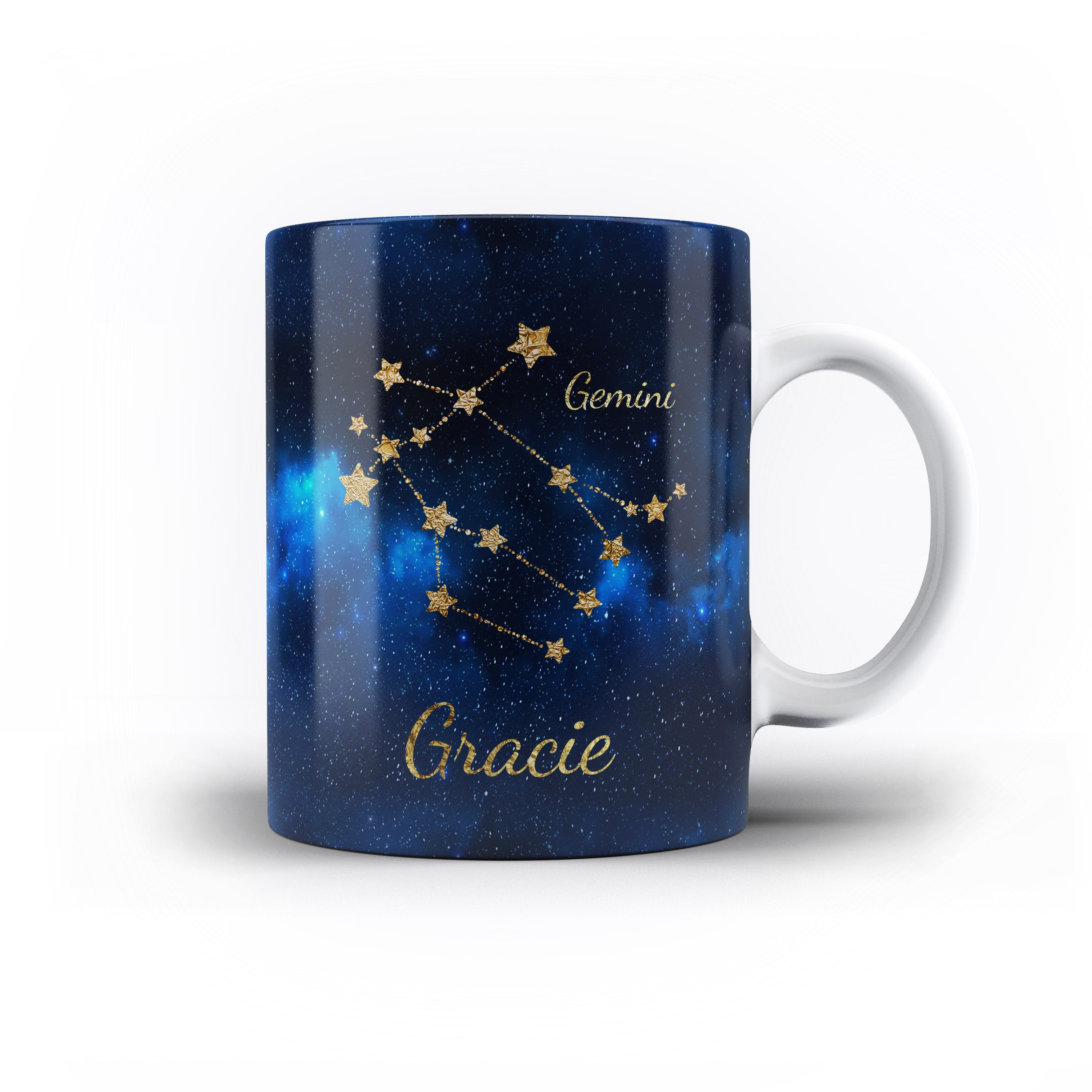 Okuna Outpost Gemini Temperature Color Changing Mug, Zodiac Astrology Sign Cup (11 oz)