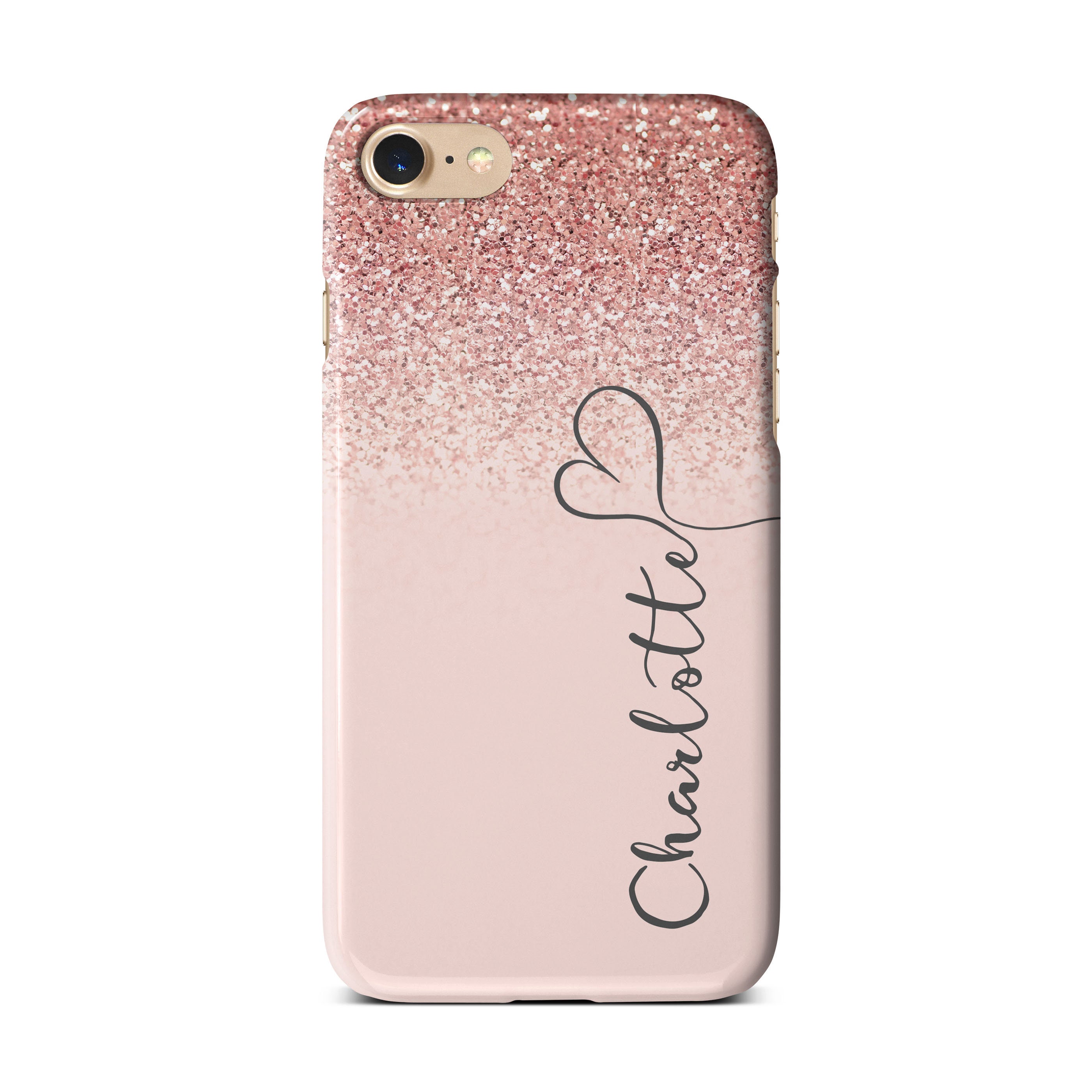 Personalised Marble Glitter Flowing Name With Heart Case for - Etsy UK