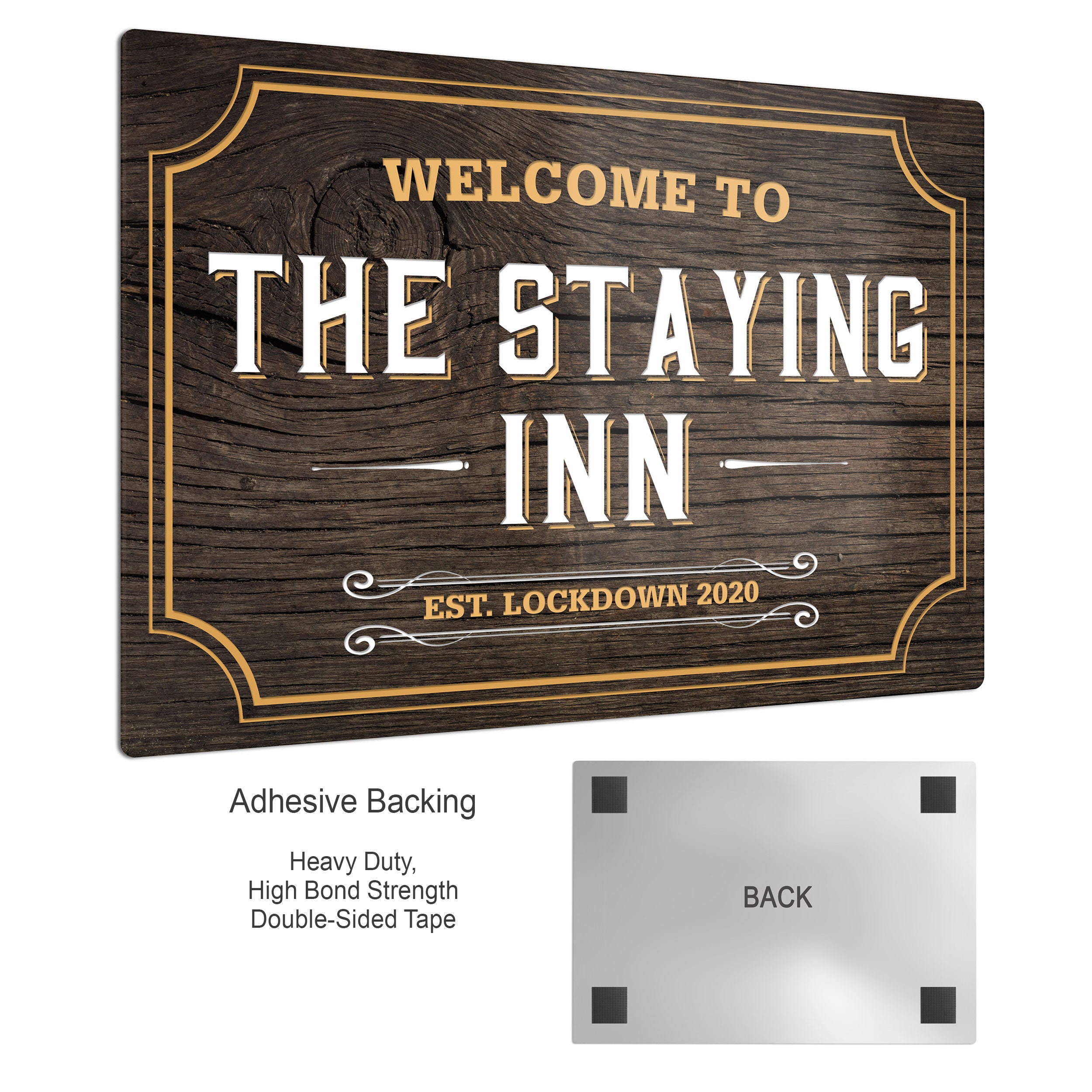 Personalised Bar Sign With Aged Wood Background. Gloss Etsy UK