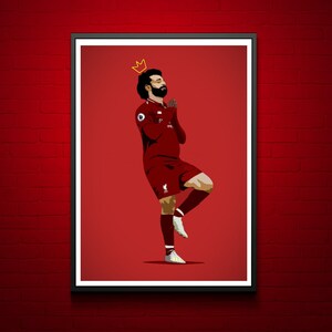 Mohamed Salah Signed Authentic Liverpool Goal 11x14 Photo & 