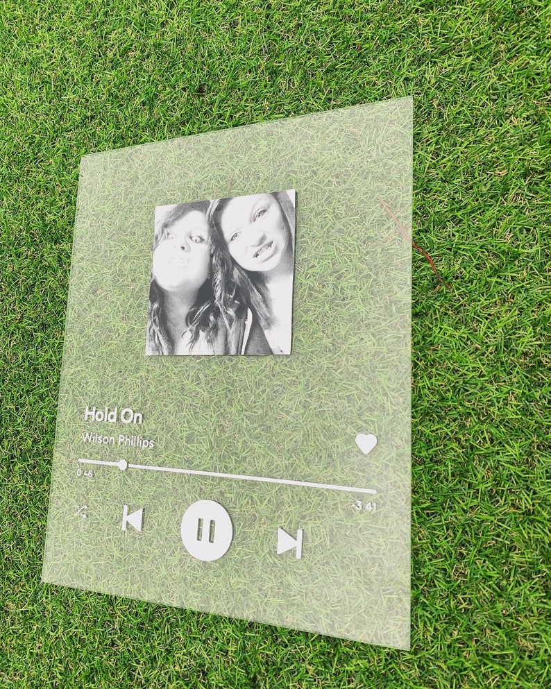 Personalised Glass Music Plaques Etsy