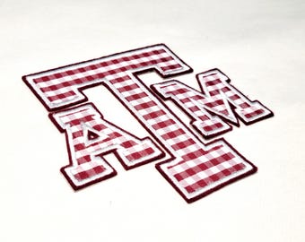 Texas A&M Logo Embroidered Iron on Patch