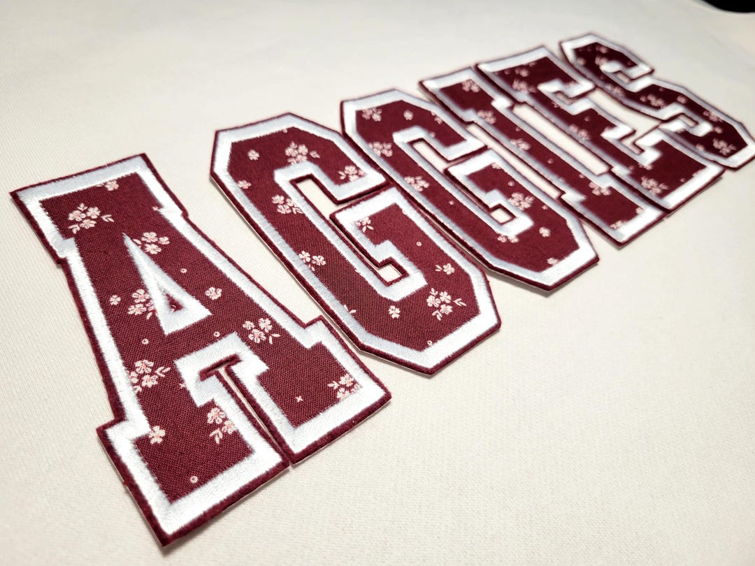 Texas A&M (AGGIES) Embroidered Iron on Patch - Etsy