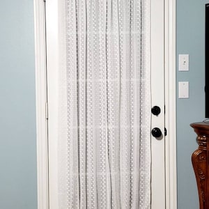 Door Window Curtain, Sidelight Curtain, French Door Curtain, Front Door Curtain, Door Curtain image 4