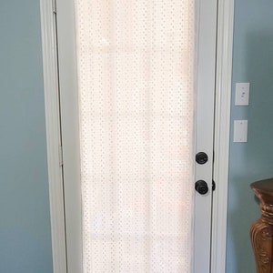 Door Window Curtain, Sidelight Curtain, French Door Curtain, Front Door Curtain, Door Curtain image 1