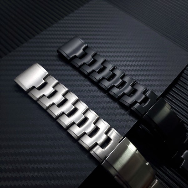 Quick Fit Titanium Alloy Stainless steel Watchband For Garmin Fenix 7 7X 6 6x Pro 5 5x plus Strap Band MARQ/Enduro Belt Link Bracelet