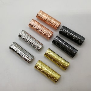 Hammered Connectors for Beaded Apple Watch, Fitbit Versa 1/2/3/4/Lite, Fitbit Sense 1/2 Fitbit Ionic, Metal DIY Watch Strap Accessories