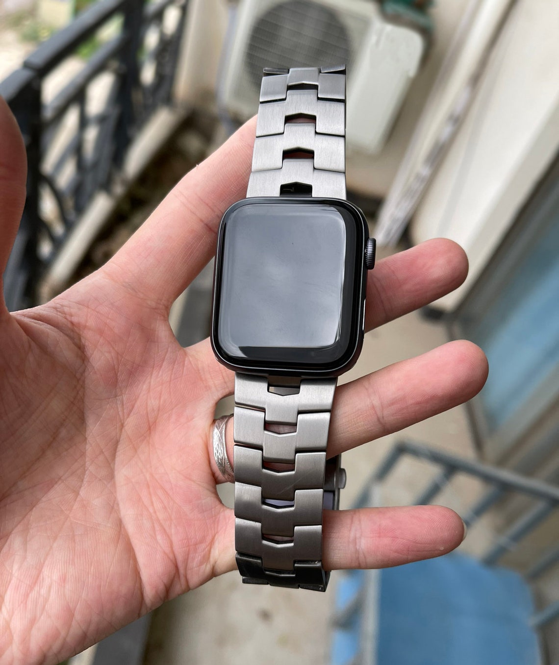 Apple Watch Band Titanium Steel Band Apple Ultra 49mm 45mm Etsy