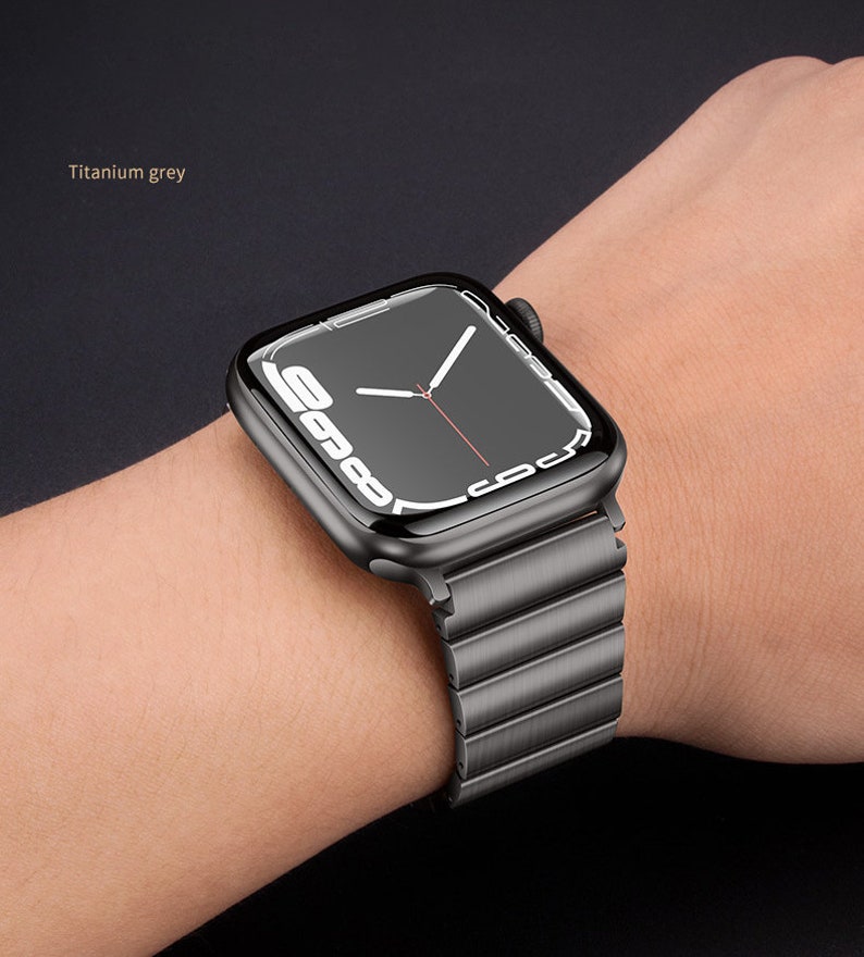 Apple Watch Band Titanium Steel Band Apple Ultra 49mm 45mm Etsy Apple Watch Band Titanium Steel Band Apple Ultra 49mm 45mm Etsy