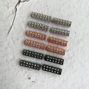 20mm 22mm Bling Crystal Quick Release Adapter Watch Lugs with Pins for DIY Beaded Jewelry Bands