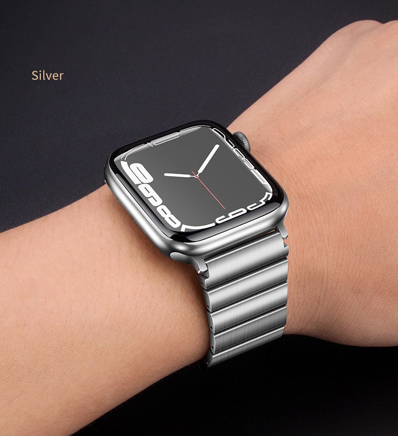 Apple Watch Band Titanium Steel Band Apple Ultra 49mm 45mm Etsy