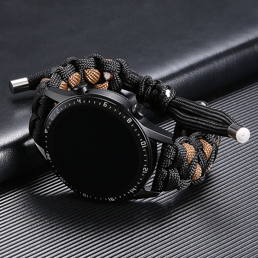 20mm 22mm Adjustable Paracord Bands Galaxy Watch 4 Classic Etsy