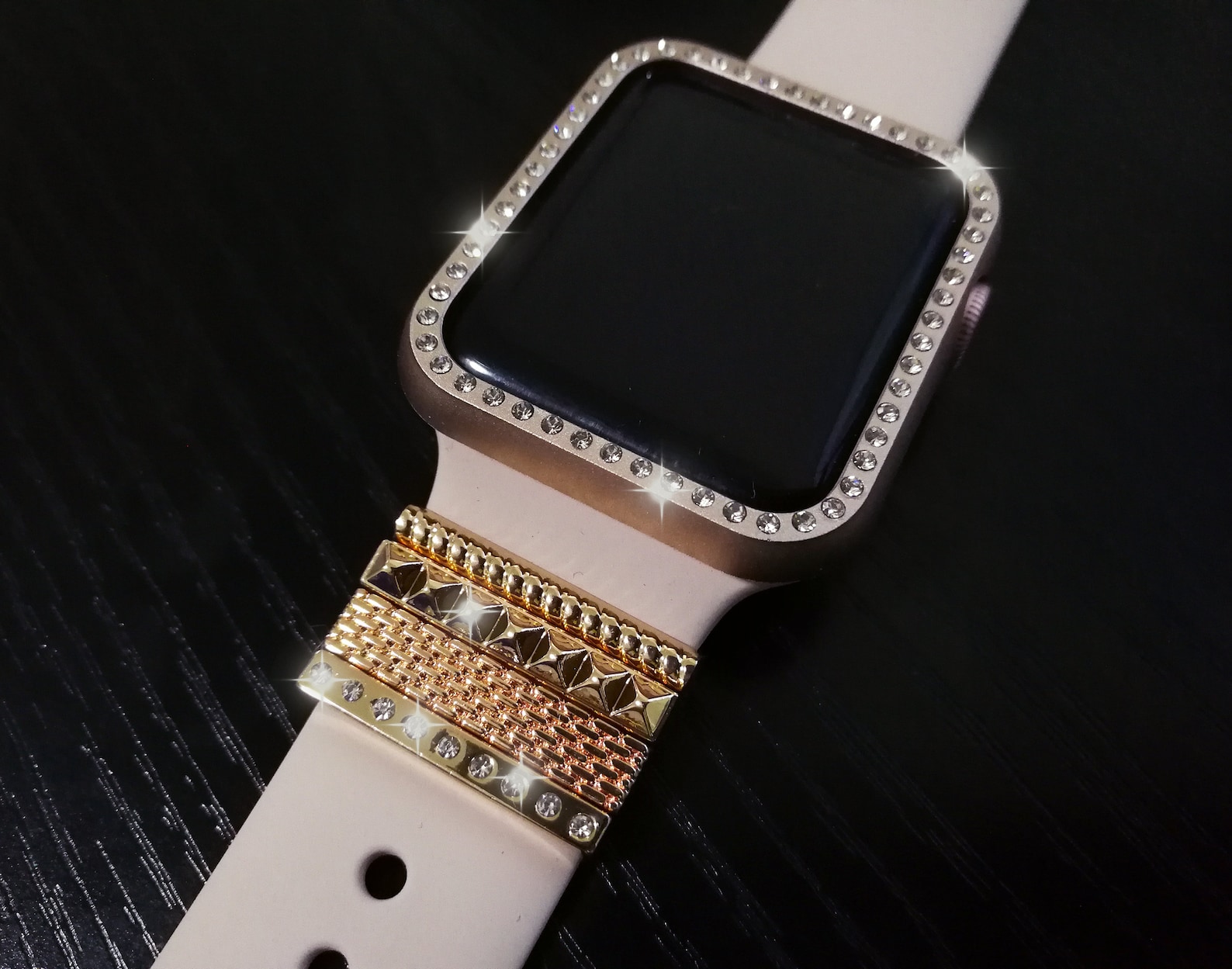 Apple Watch Silicone Band With Charms and Frame Apple Watch Etsy