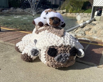 Crochet sky bison plush