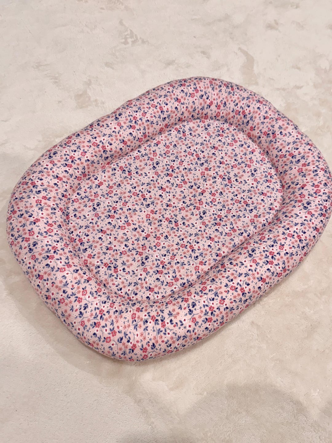 Pink Rabbit Mat New Pink Mini Flower Large Bunny Bed, Pet Mat, Small Pet Rabbit Bed ...