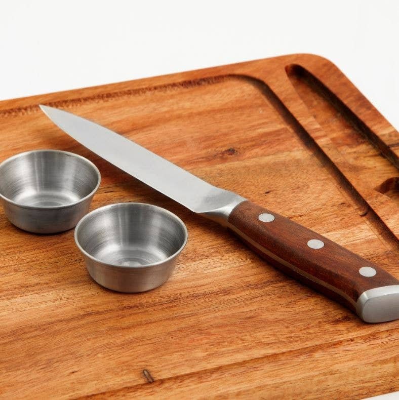 Steak Plate, Wood Steak Cutting, Serving Board, Food Safe, Premium