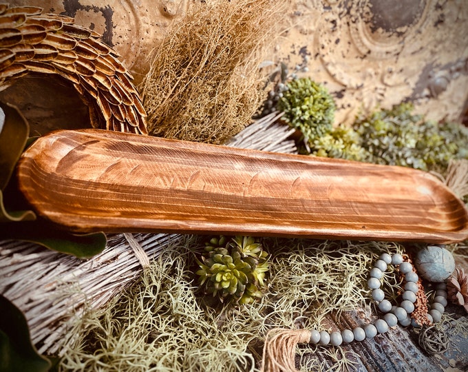 Carved 2" Food Safe 30 Inch Long Hand Carved Dough Bowl, Rustic Wood Bowls, Bread Bowl, Wooden Bowls, Farmhouse, Country, home decor