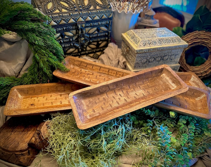 Decorative and Charcuterie Wood Bowls, Hand Carved, Food Safe, Artisan Style Wooden Bowl, Home Decor and Bohemian, Dough Bowl