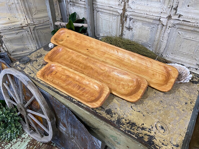 Hand Carved Bowl 3 Sizes Available Dough Bowl Food Safe Etsy