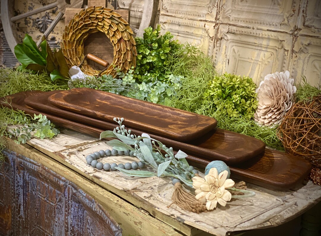 Hand Carved Bowl, 3 Sizes Available Dough Bowl Food Safe Rustic Wood