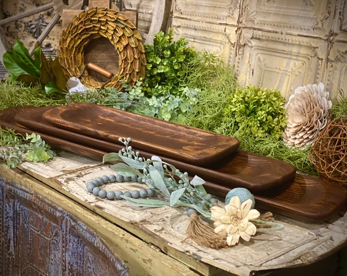 Food Safe Hand Carved Bowl, 3 Sizes Available! Dough Bowl | Food Safe Rustic Wood Bowls | Bread Bowl | Wooden Bowls | Farmhouse | Bohemian