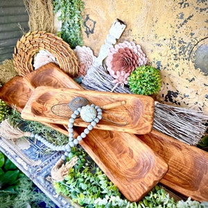 Carved 1.5" Food Safe Handmade Bowl, 3 Sizes Available! Dough Bowl | Rustic Wood Bowls | Bread Bowl | Wooden | Farmhouse | Bohemian