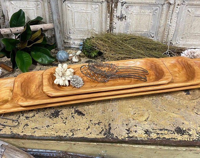 Food Safe Hand Carved Dough Bowl | Food Safe Rustic Wood Bowls | Bread Bowl | Wooden Bowls | Farmhouse | Bohemian